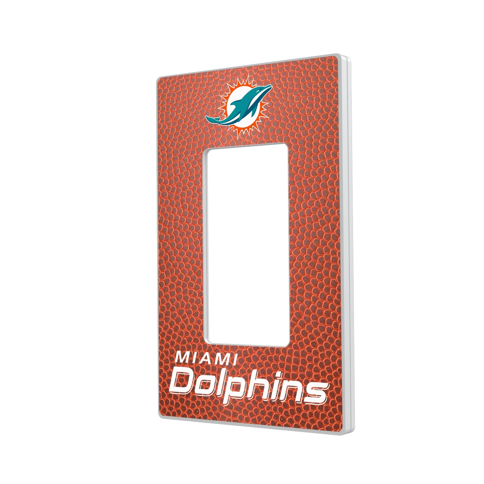 Miami Dolphins Football Hidden-Screw Light Switch Plate - Image 2