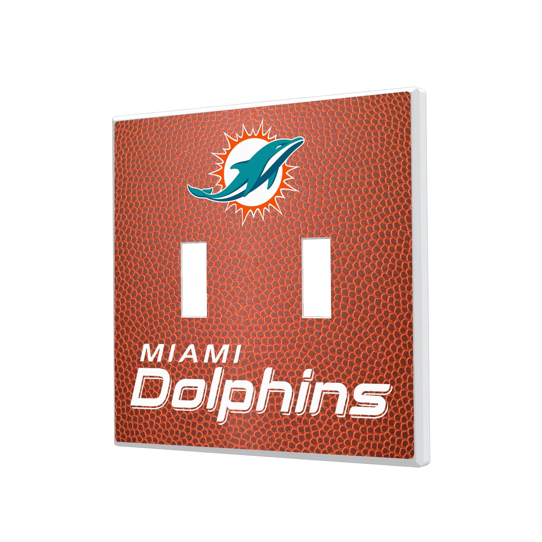 Miami Dolphins Football Hidden-Screw Light Switch Plate - Image 3