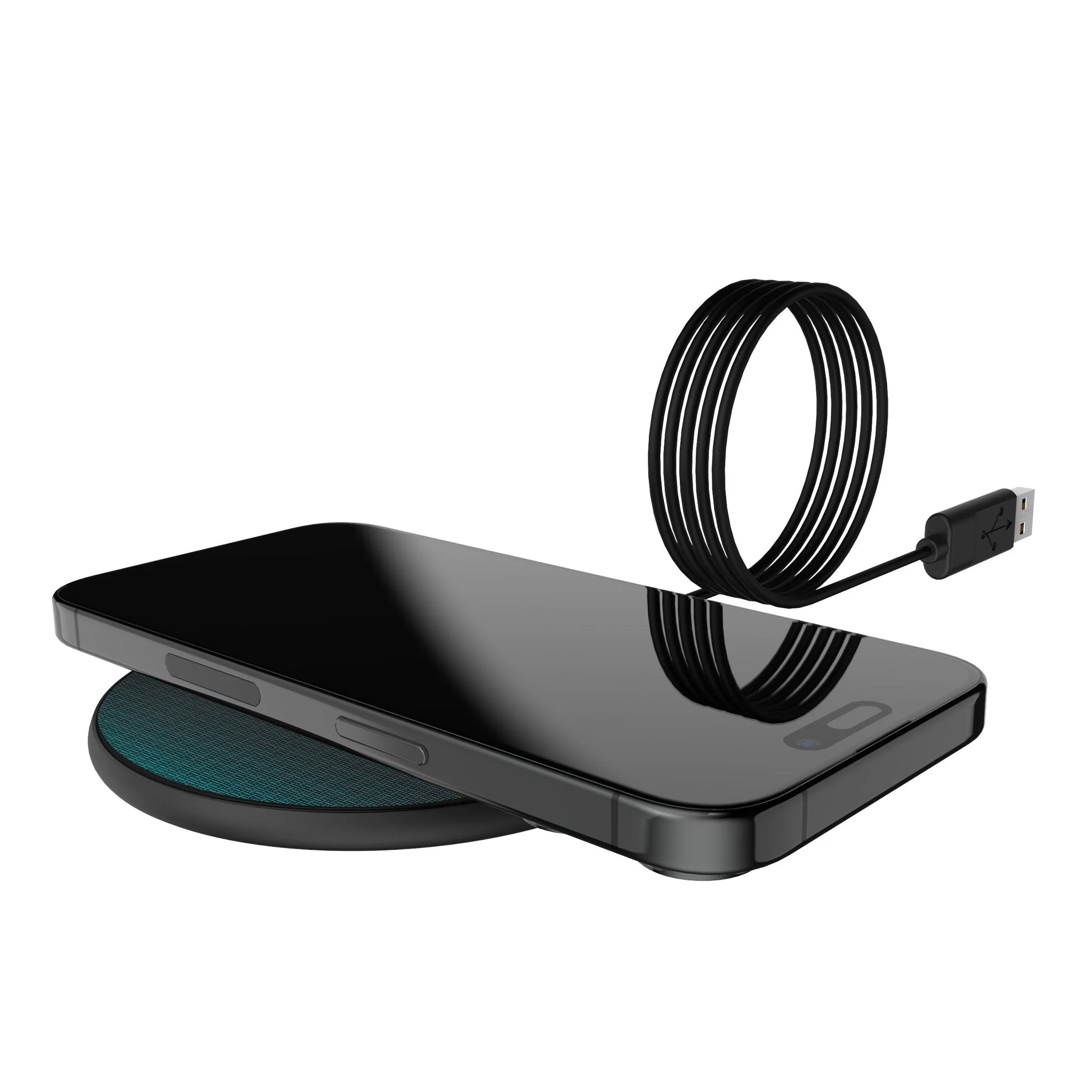 Miami Dolphins Linen 15-Watt Wireless Charger - Image 5