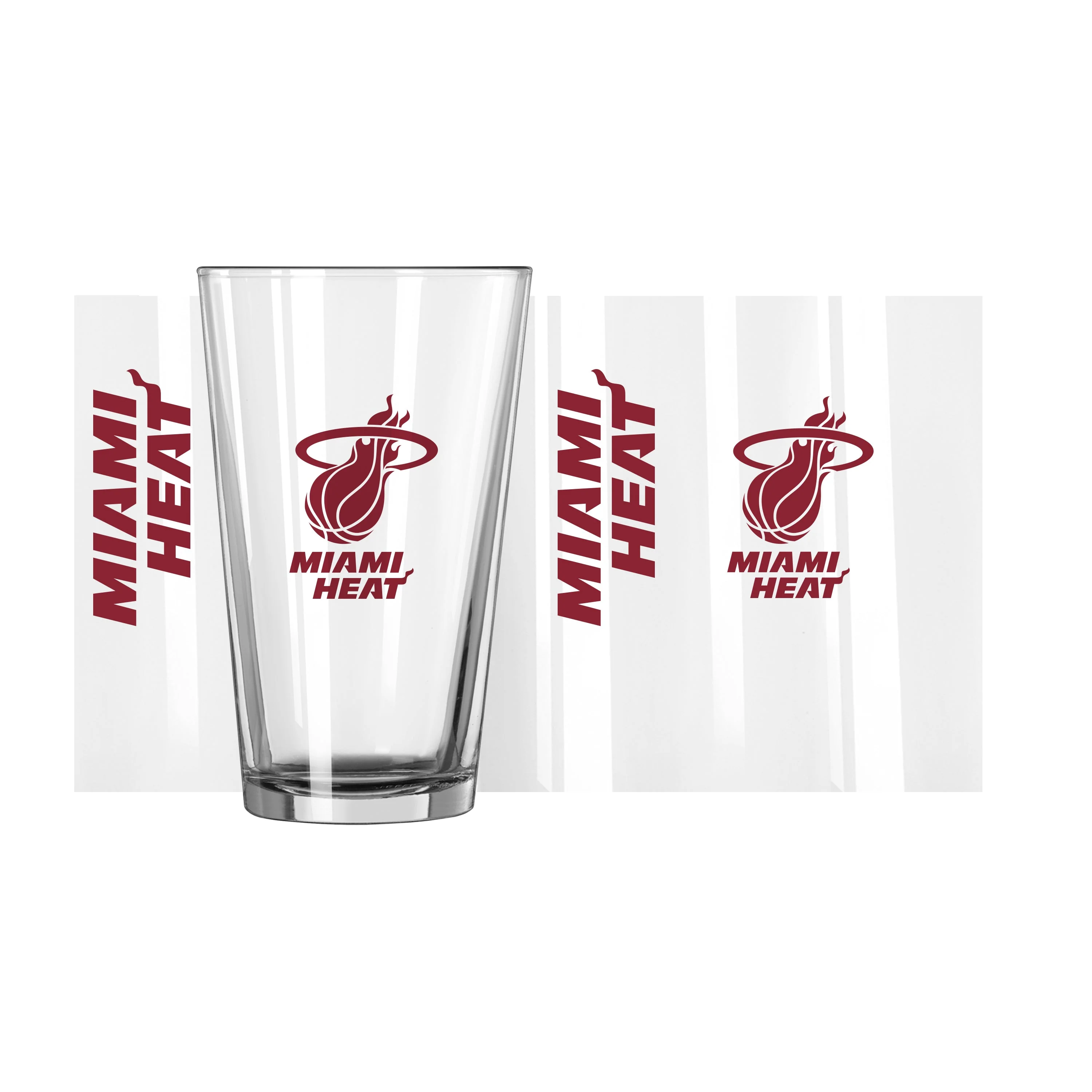 Miami Heat 16oz Gameday Pint Glass - Image 2