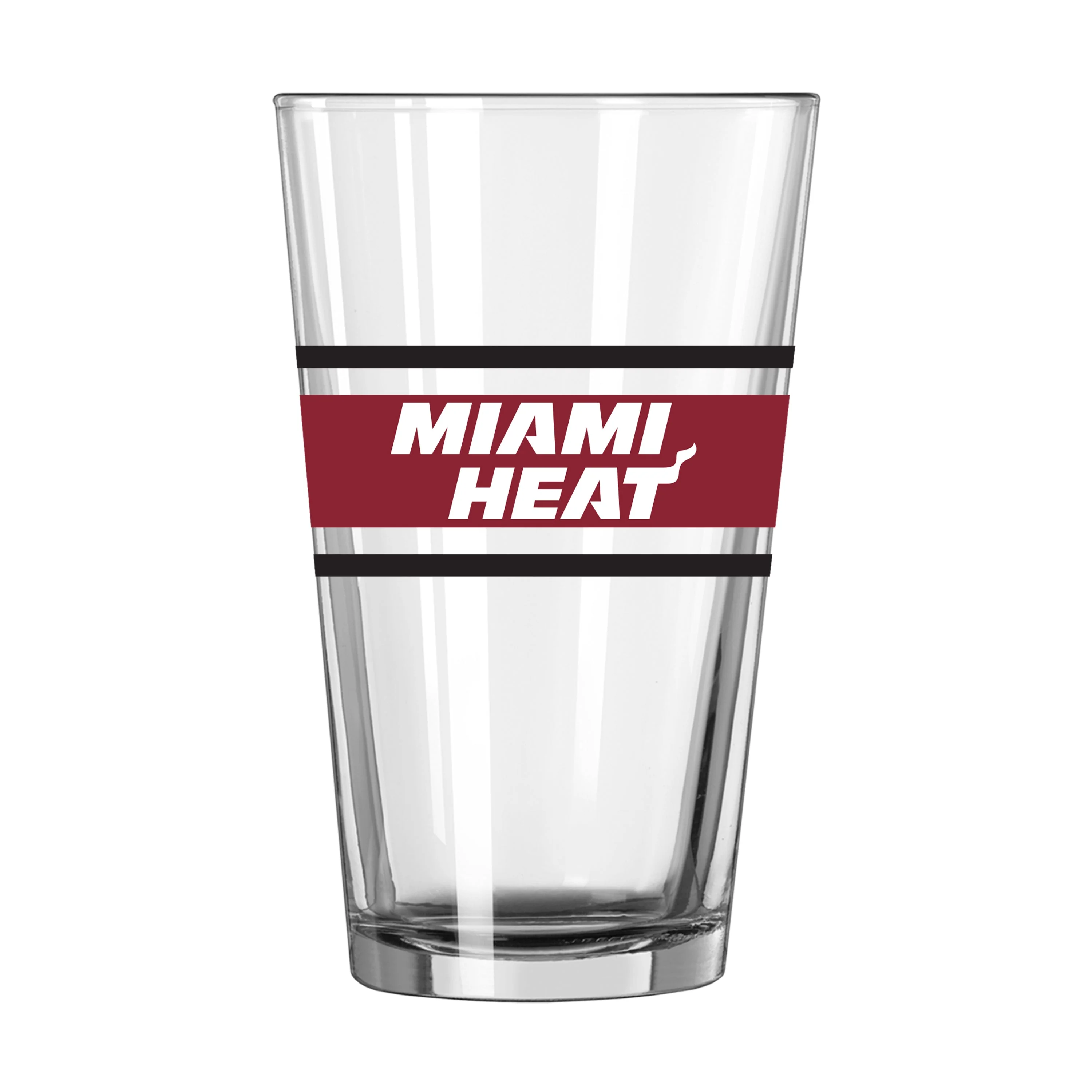 Miami Heat 16oz Stripe Pint Glass - Image 2