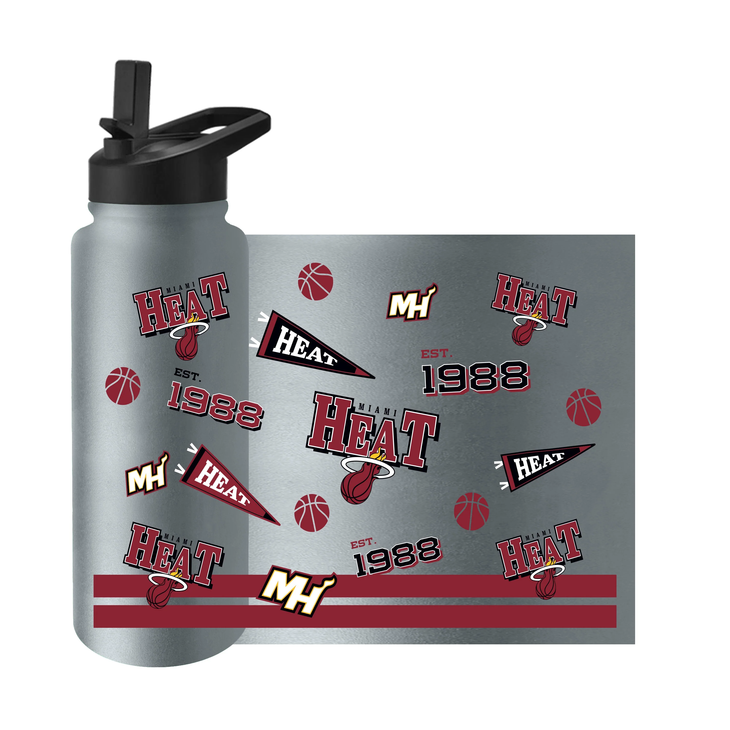 Miami Heat 34oz Native Quencher Bottle - Image 3