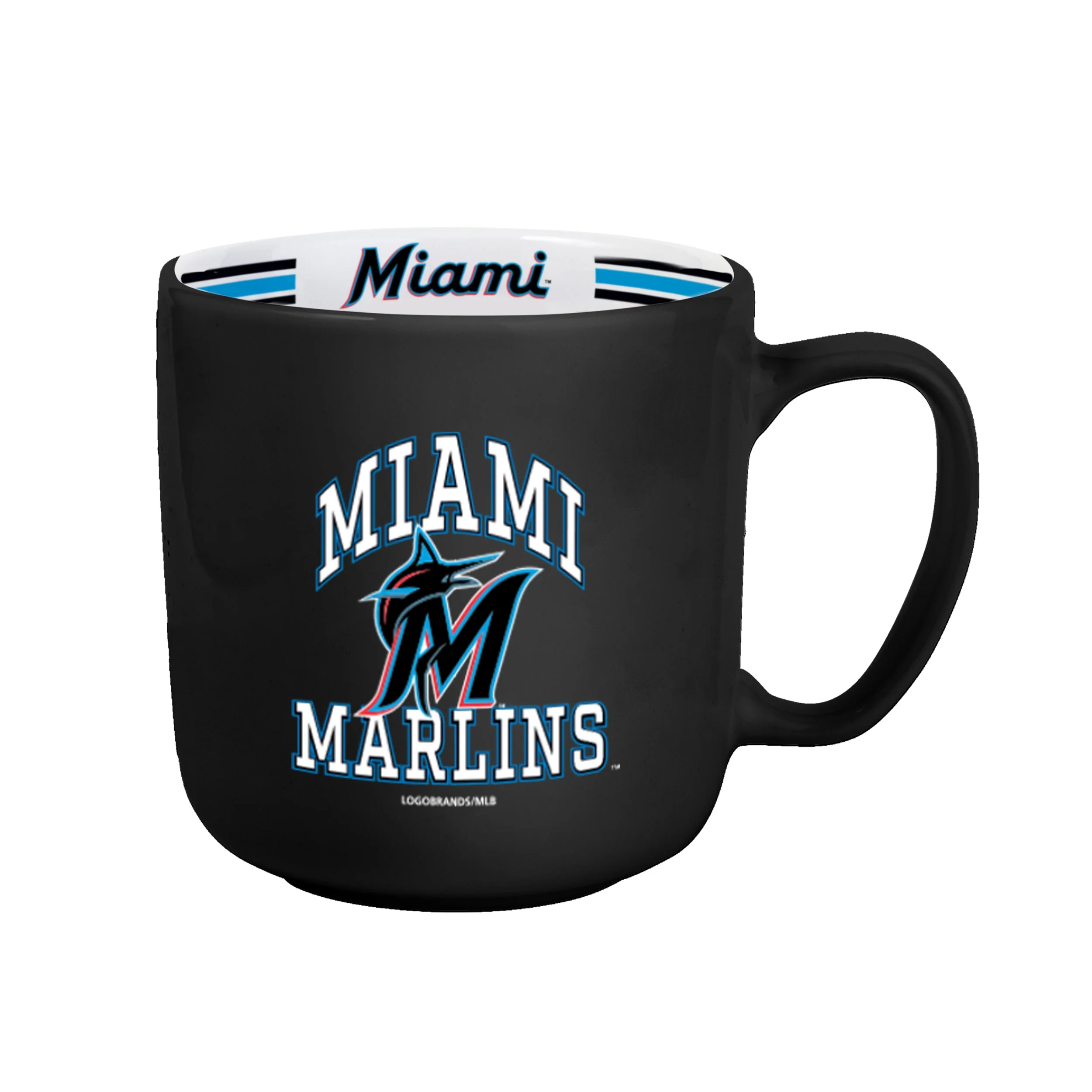 Miami Marlins 15oz Stripe Mug - Image 2