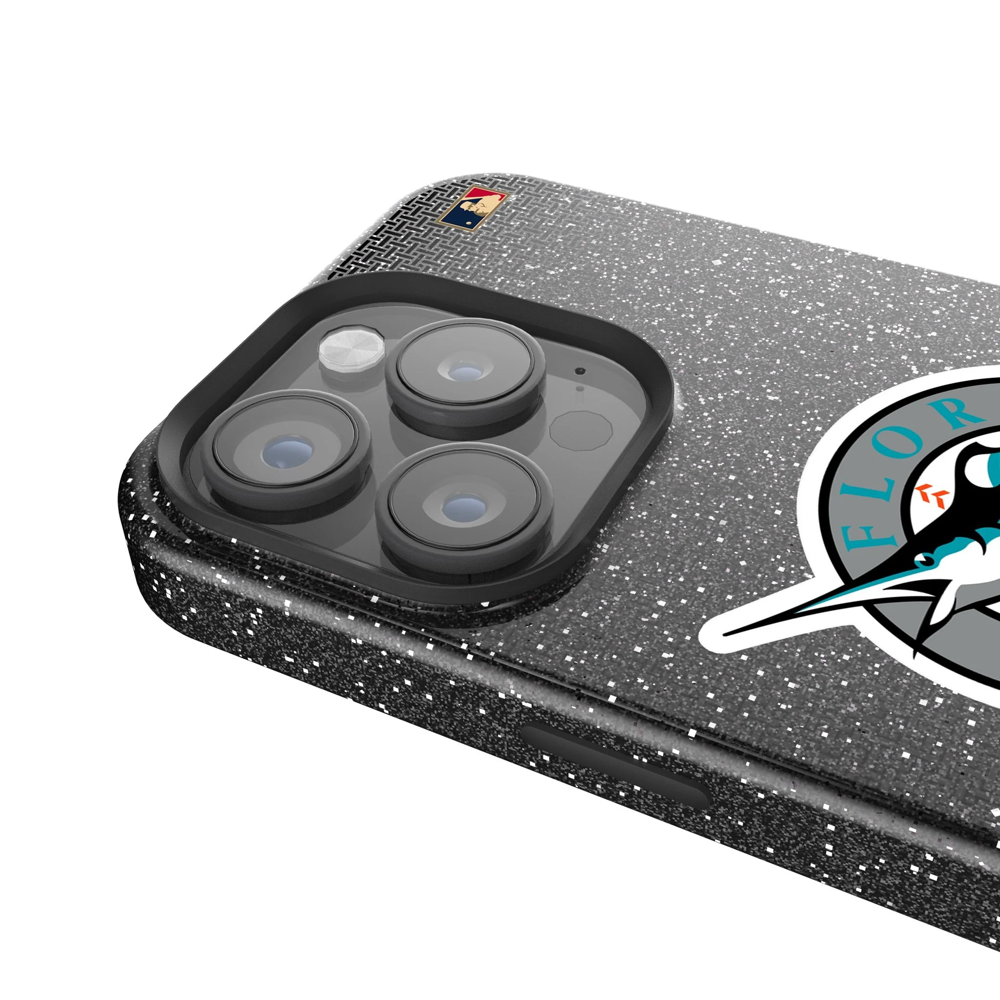 Miami Marlins 1993-2011 - Cooperstown Collection Linen Bling Phone Case for Apple iPhone - Image 4