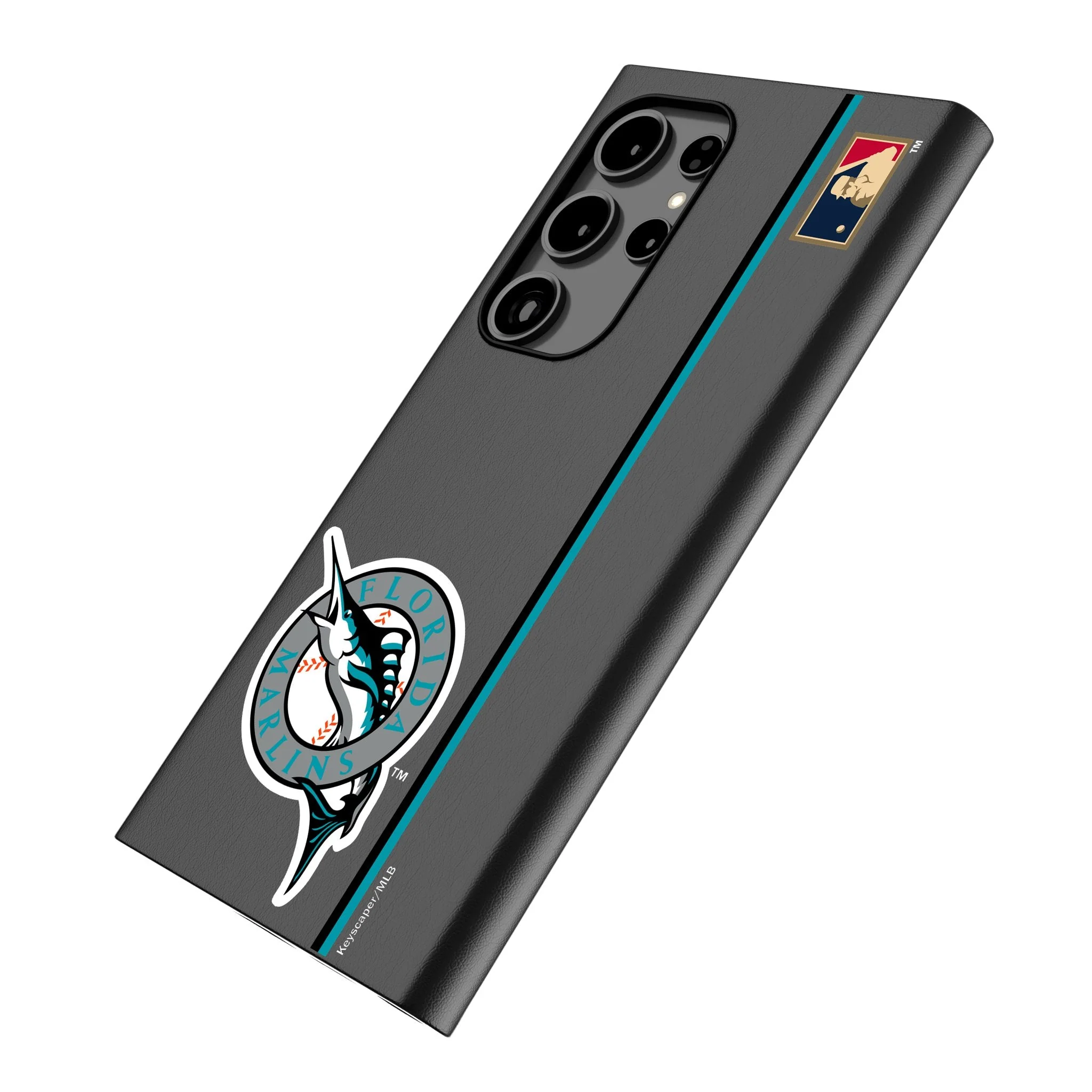 Miami Marlins 1993-2011 - Cooperstown Collection Sidebar MagSafe Compatible Phone Case for Samsung Galaxy - Image 2
