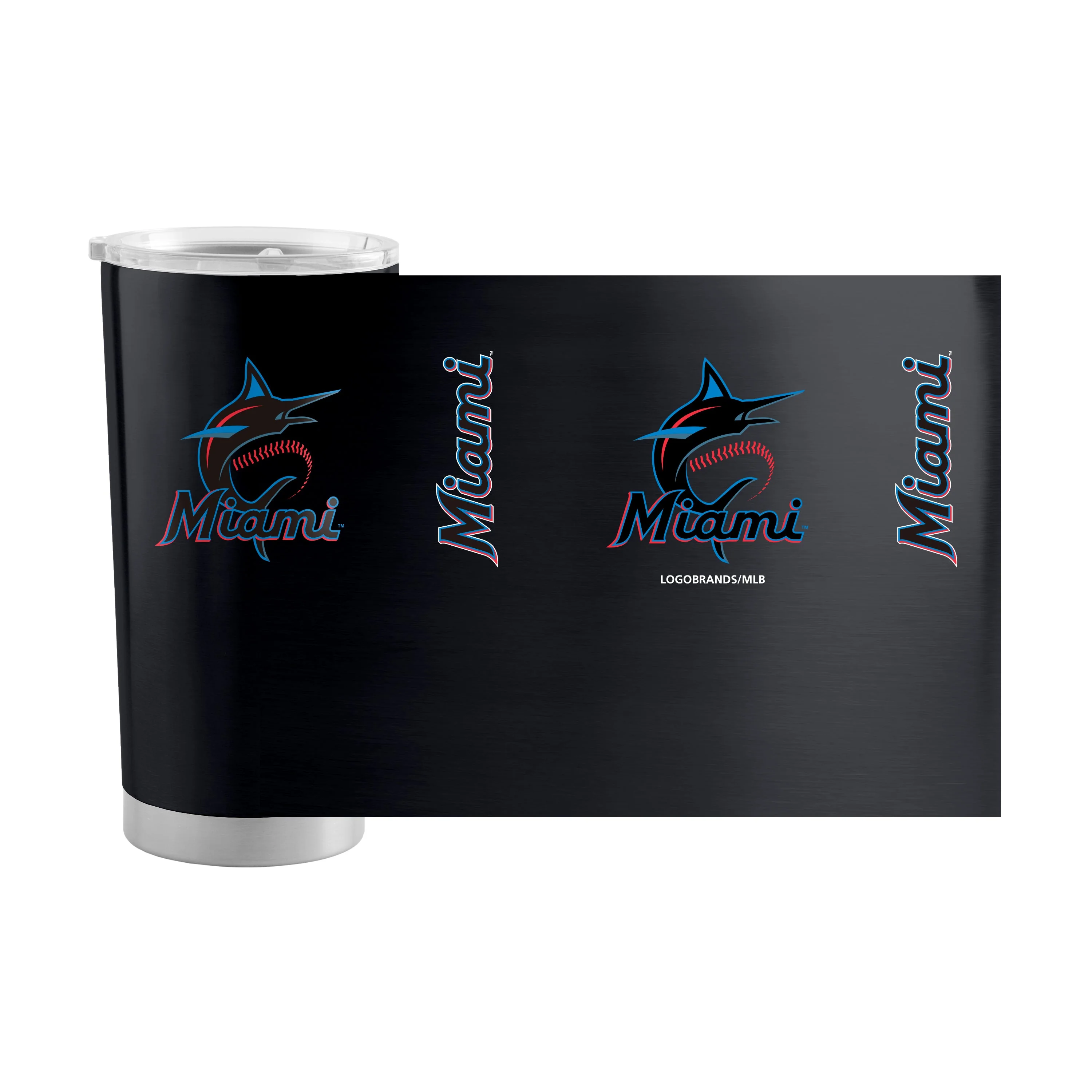 Miami Marlins 20oz Gameday Stainless Tumbler - Image 2