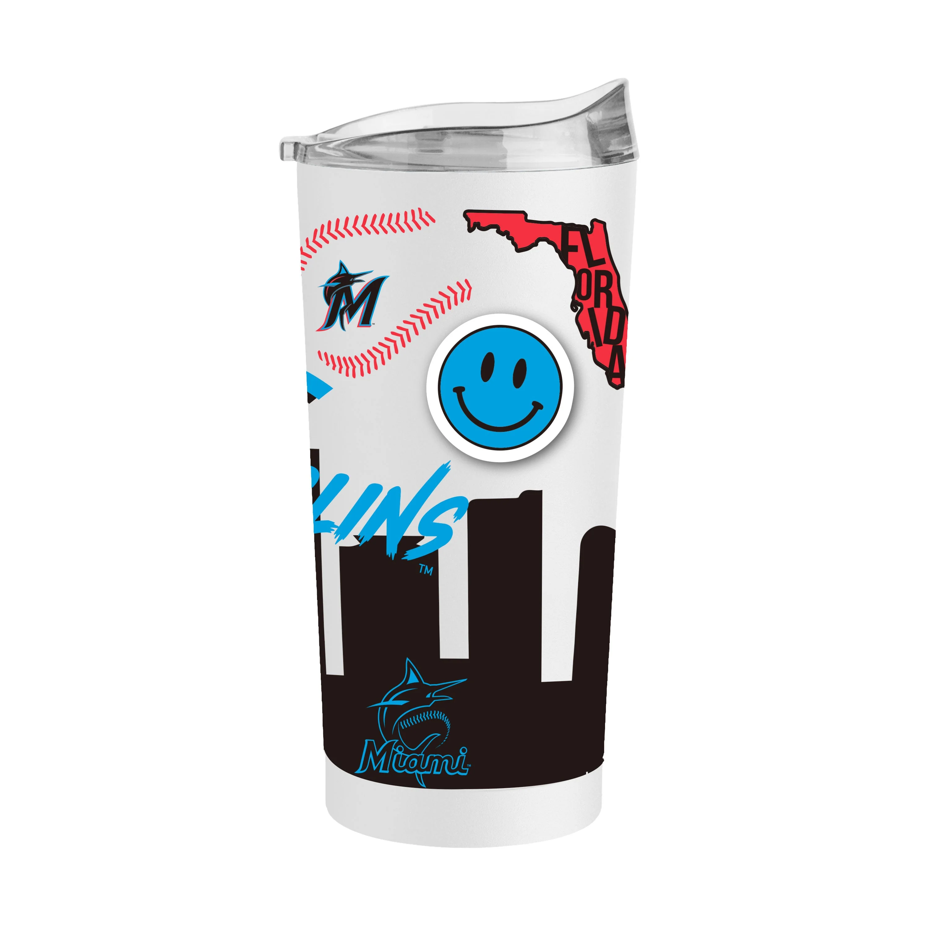 Miami Marlins 20oz Native Powder Coat Tumbler - Image 2