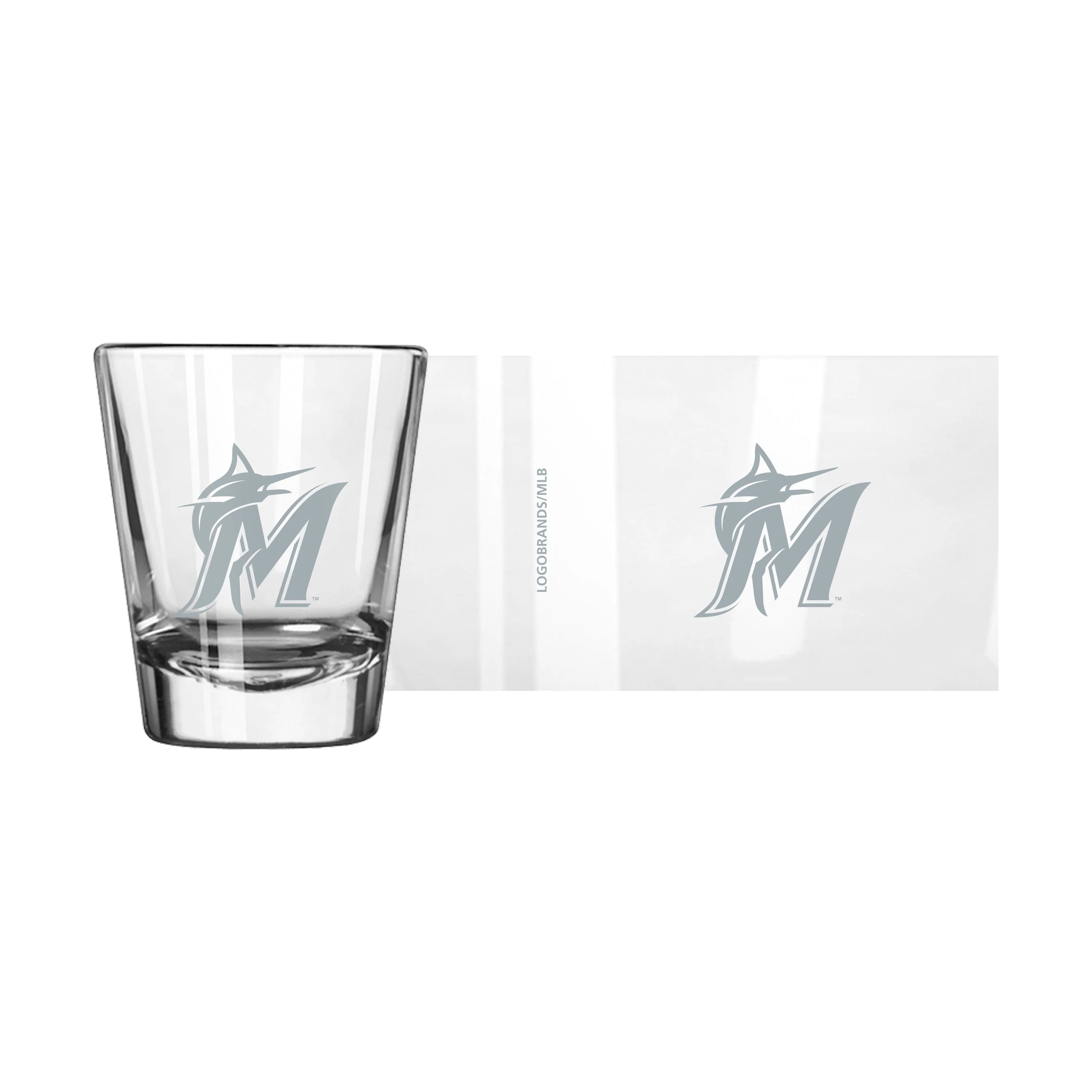 Miami Marlins 2oz Frost Shot Glass - Image 2