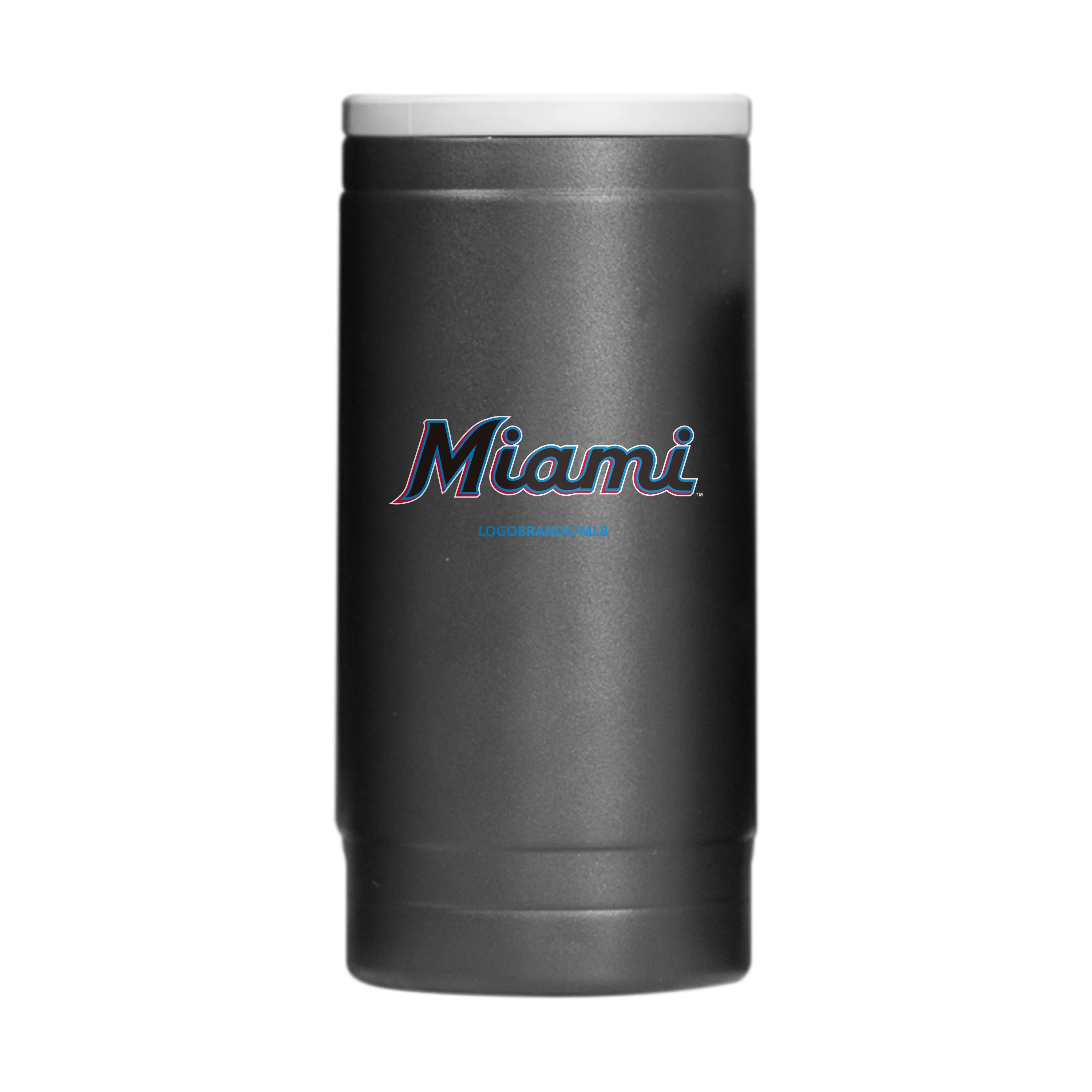 Miami Marlins Flipside Powder Coat Slim Can Coolie - Image 2