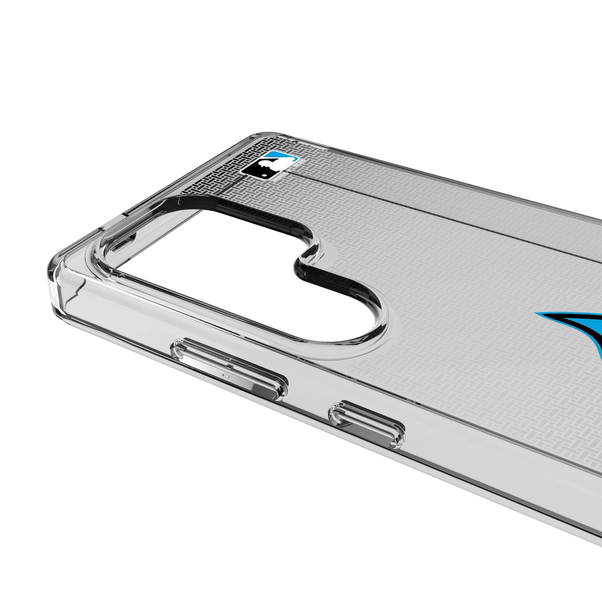 Miami Marlins Linen Clear Phone Case for Samsung Galaxy - Image 3