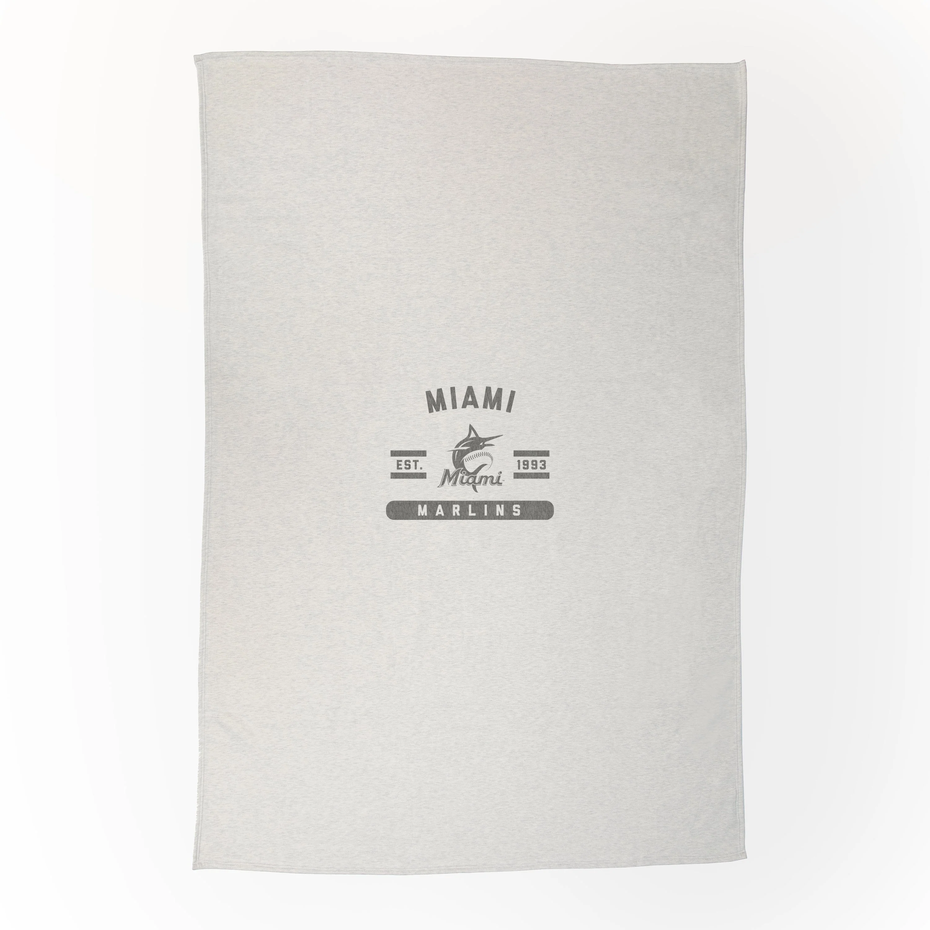 Miami Marlins Oatmeal Sweatshirt Blanket