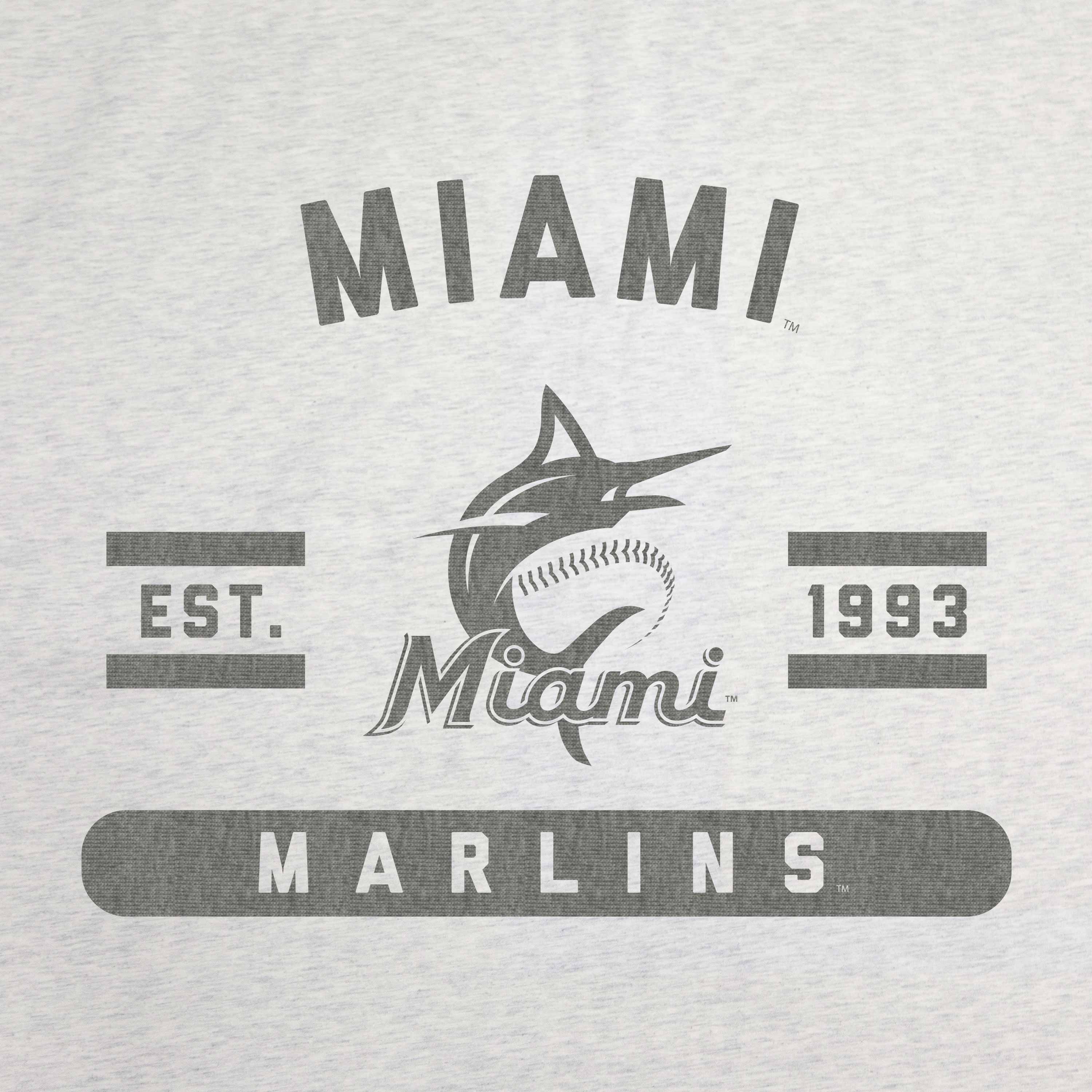 Miami Marlins Oatmeal Sweatshirt Blanket - Image 2