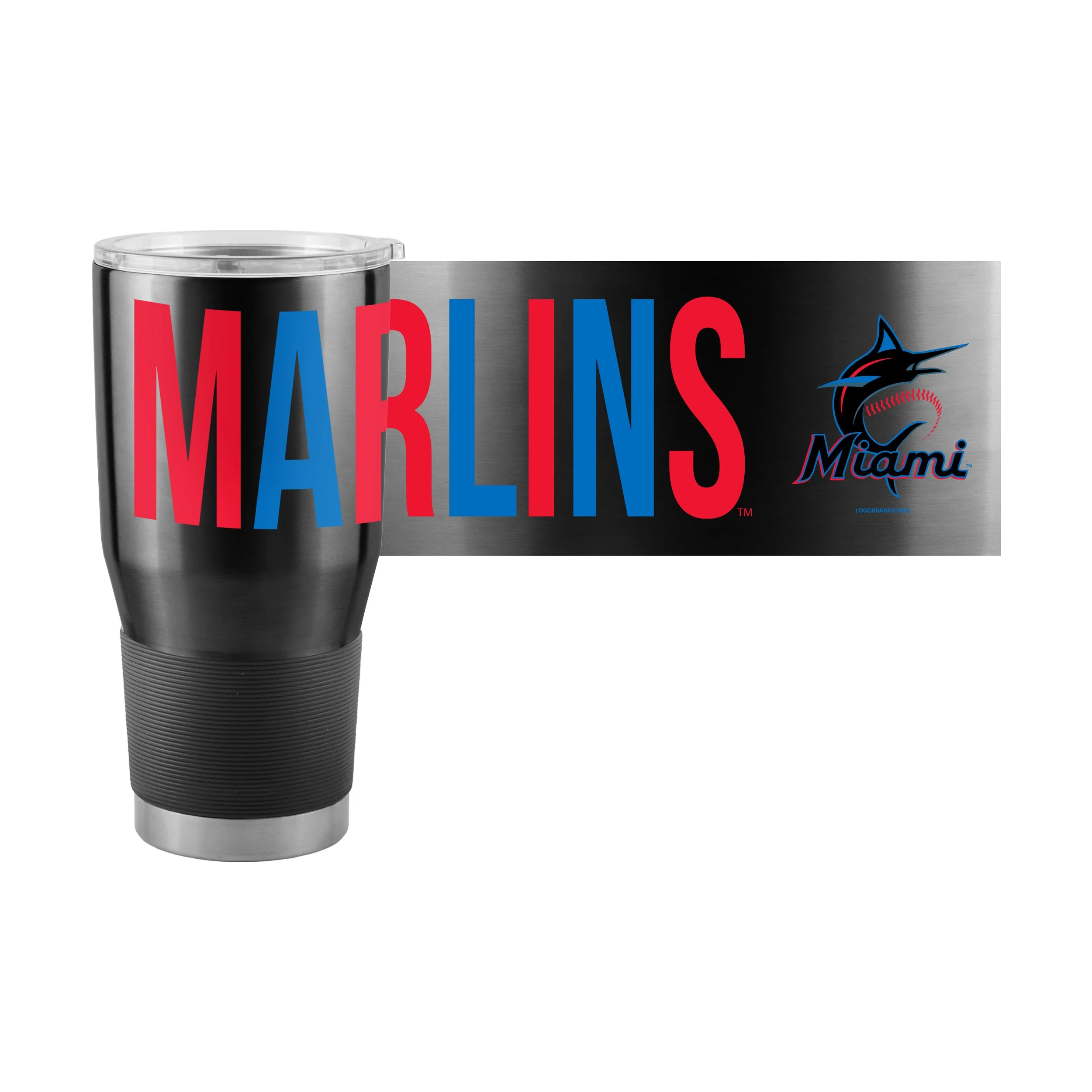 Miami Marlins Overtime 30 oz Stainless Tumbler - Image 2