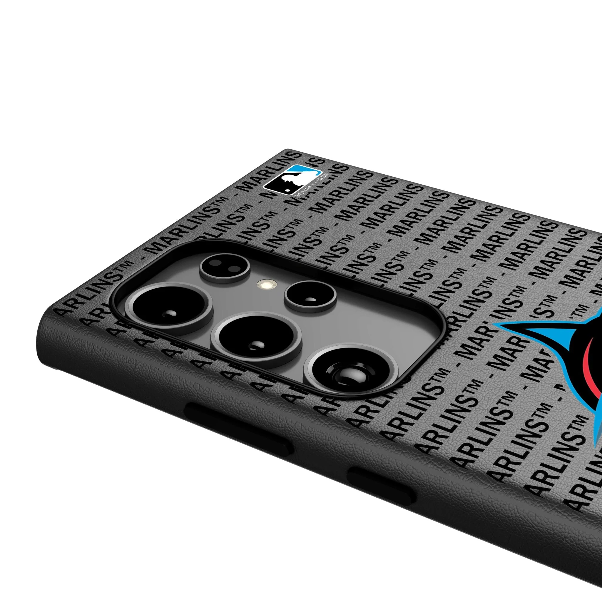 Miami Marlins Text Backdrop MagSafe Compatible Phone Case for Samsung Galaxy - Image 4