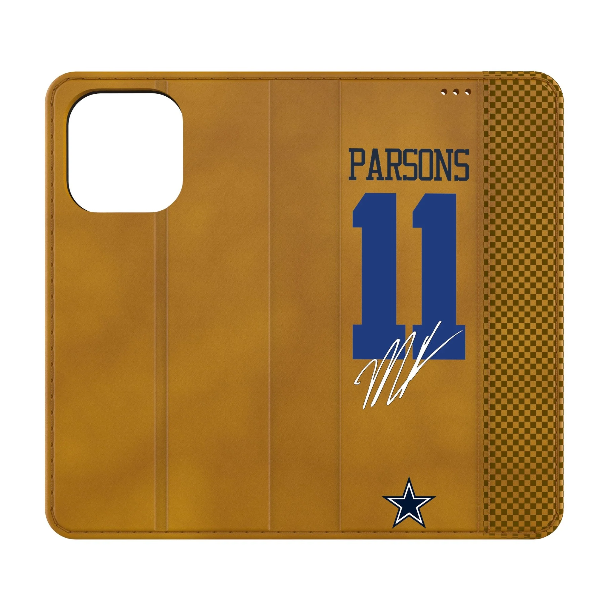 Micah Parsons Dallas Cowboys 11 Game Tactic Folio Phone Case for Apple iPhone