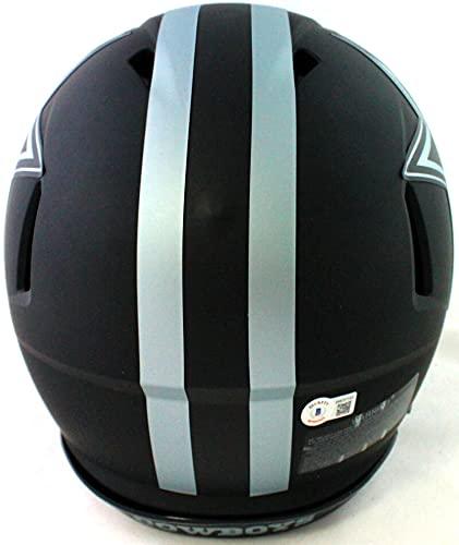Michael Irvin Signed Cowboys F/S Eclipse Speed Authentic Helmet- Beckett W Slvr - Image 3