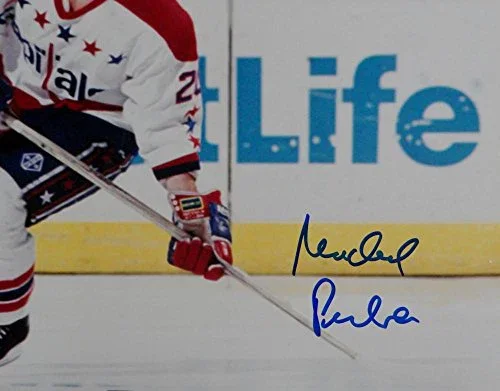 Michael Pivonka Signed Capitals 8x10 White Jersey Photo- Jersey Source Auth - Image 2