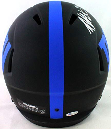 Michael Strahan Autographed New York Giants F/S Eclipse Speed Helmet - Beckett W Auth silver - Image 3