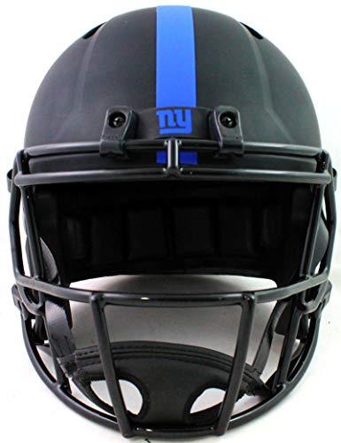 Michael Strahan Autographed New York Giants F/S Eclipse Speed Helmet - Beckett W Auth silver - Image 4