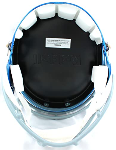 Michael Strahan Autographed NY Giants F/S Speed Helmet w/HOF-Beckett W Hologram Silver - Image 4