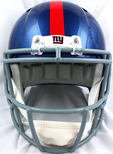 Michael Strahan Autographed NY Giants F/S Speed Helmet w/HOF-Beckett W Hologram Silver - Image 6