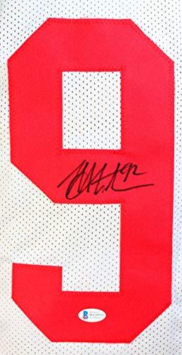 Michael Strahan Autographed White Pro Style Jersey- Beckett W Auth 9 - Image 3