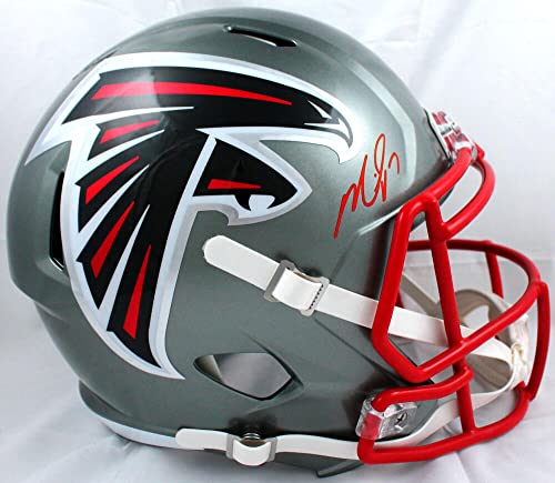 Michael Vick Autographed Atlanta Falcons F/S Flash Speed Helmet-Beckett W Hologram Red