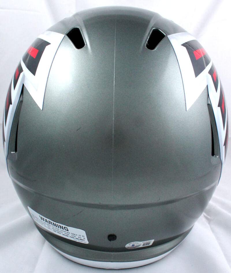 Michael Vick Autographed Atlanta Falcons F/S Flash Speed Helmet-Beckett W Hologram Red - Image 5