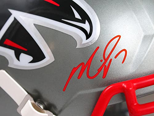 Michael Vick Autographed Atlanta Falcons F/S Flash Speed Helmet-Beckett W Hologram Red - Image 7