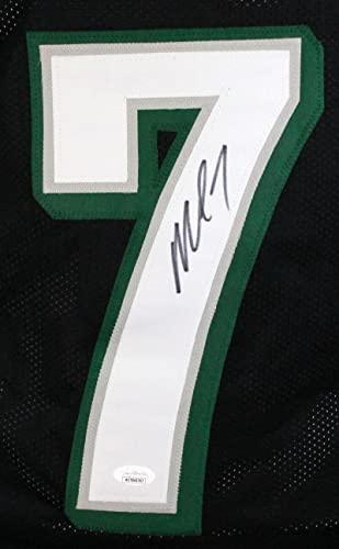 Michael Vick Autographed Black Pro Style Jersey - JSA W Black - Image 3