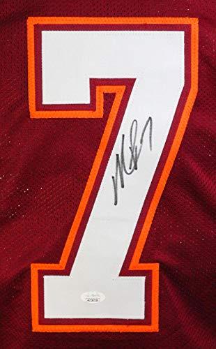 Michael Vick Autographed College Style Jersey - JSA W Auth 7 - Image 3