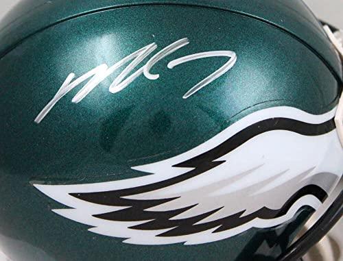 Michael Vick Autographed Philadelphia Eagles Mini Helmet-JSA W Silver - Image 3