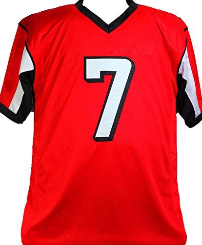 Michael Vick Autographed Red Pro Style Jersey - JSA W Auth 7 - Image 2