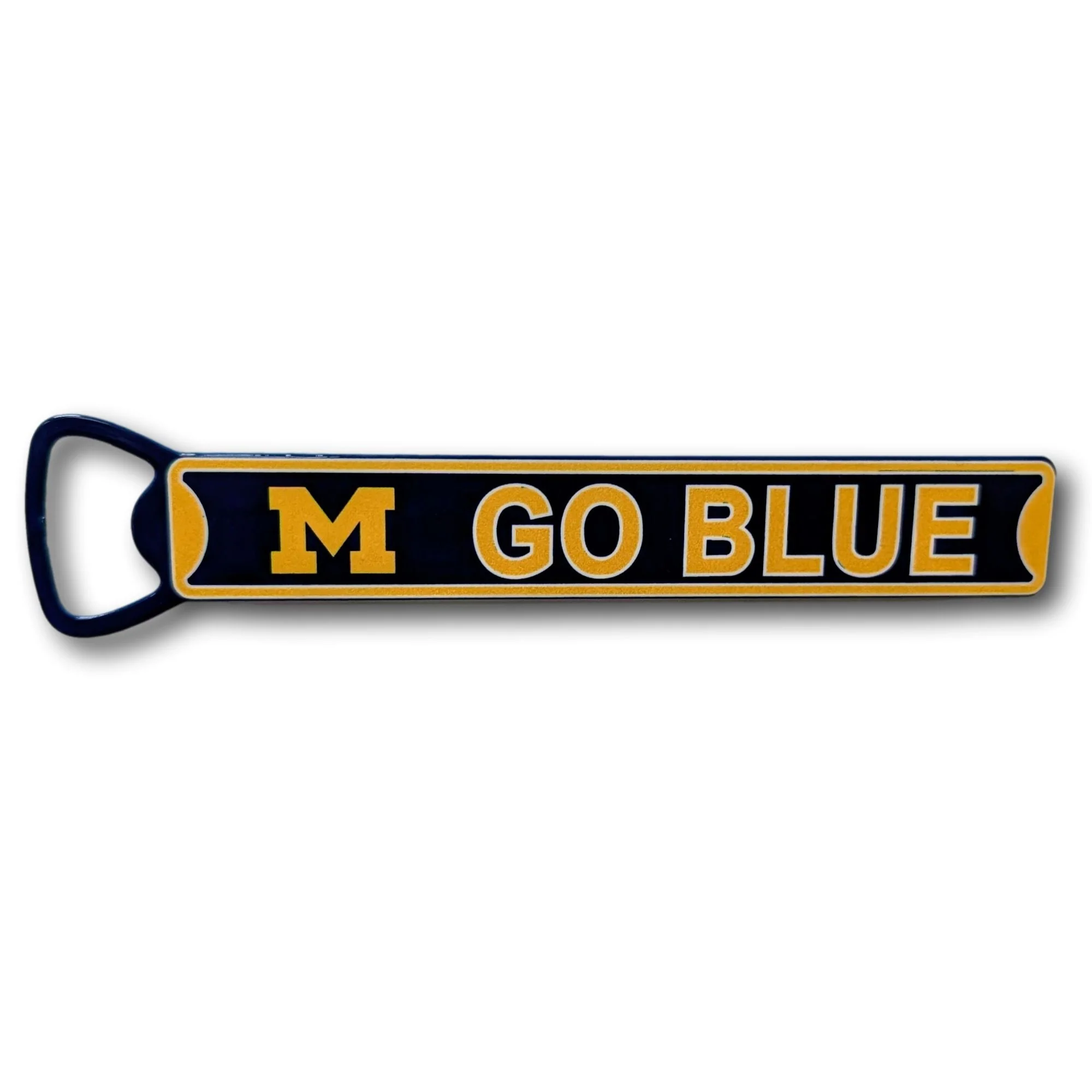 Michigan M Go Blue - Steel Bottle Opener