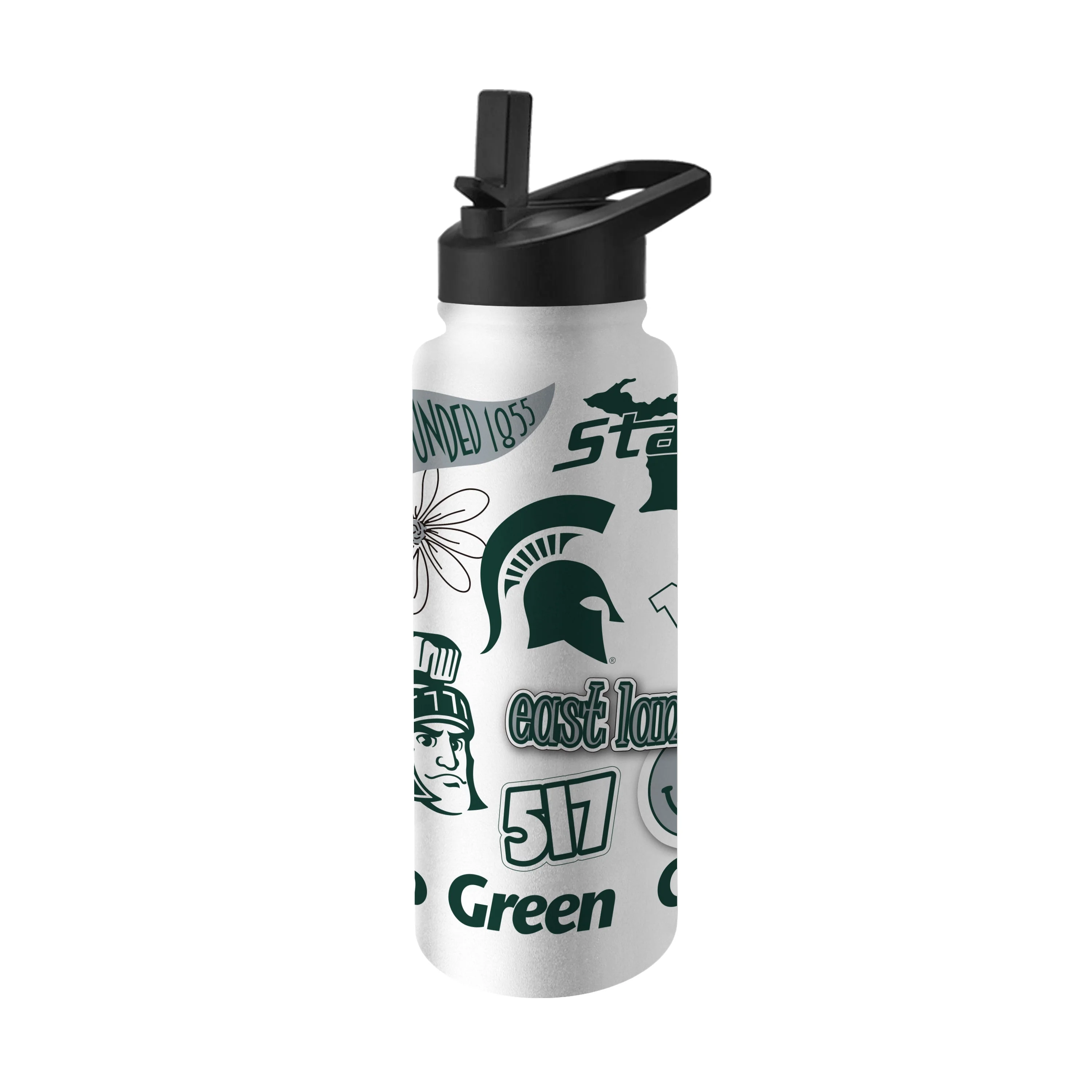 Michigan State 34oz Native Quencher Bottle
