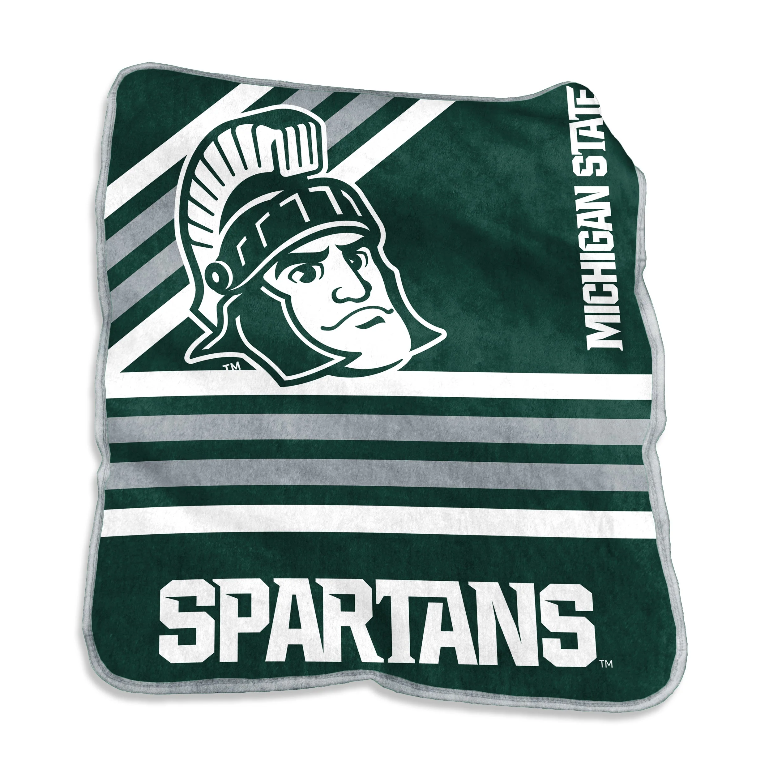 Michigan State Raschel Throw