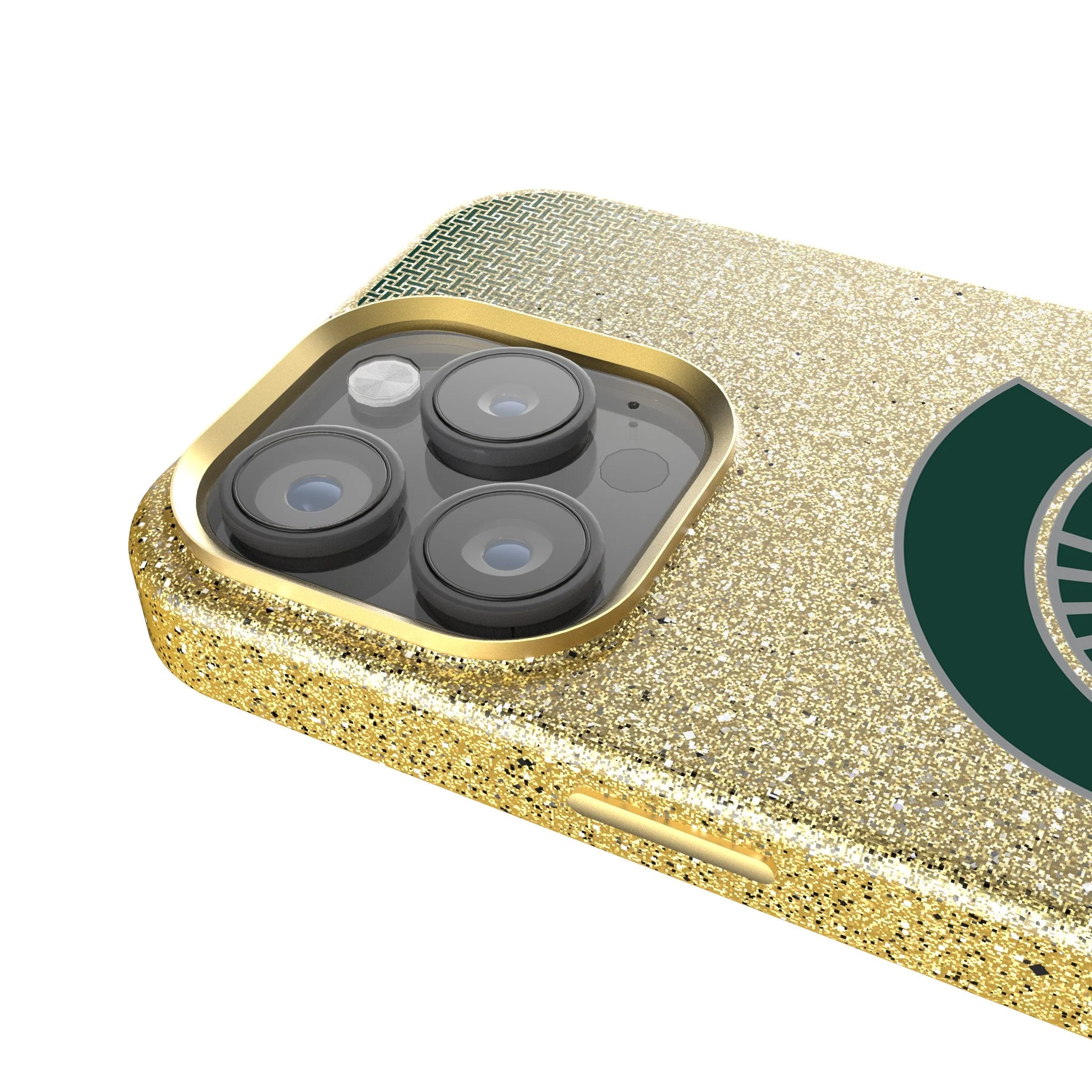 Michigan State University Spartans Linen Bling Phone Case for Apple iPhone - Image 4