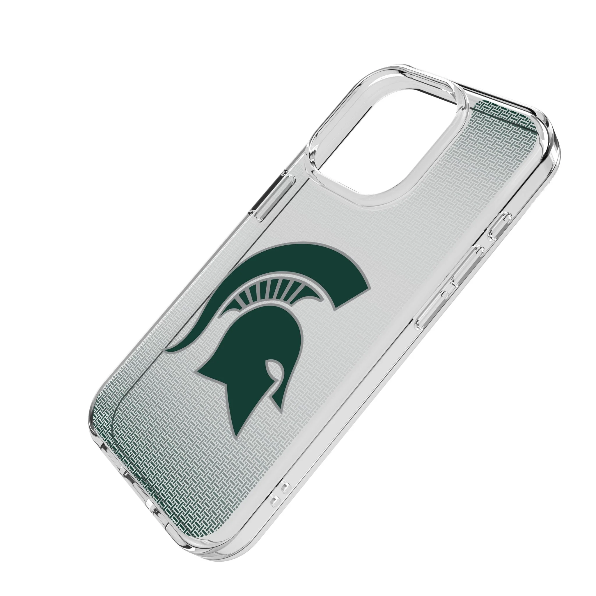 Michigan State University Spartans Linen Clear Phone Case for Apple iPhone - Image 2