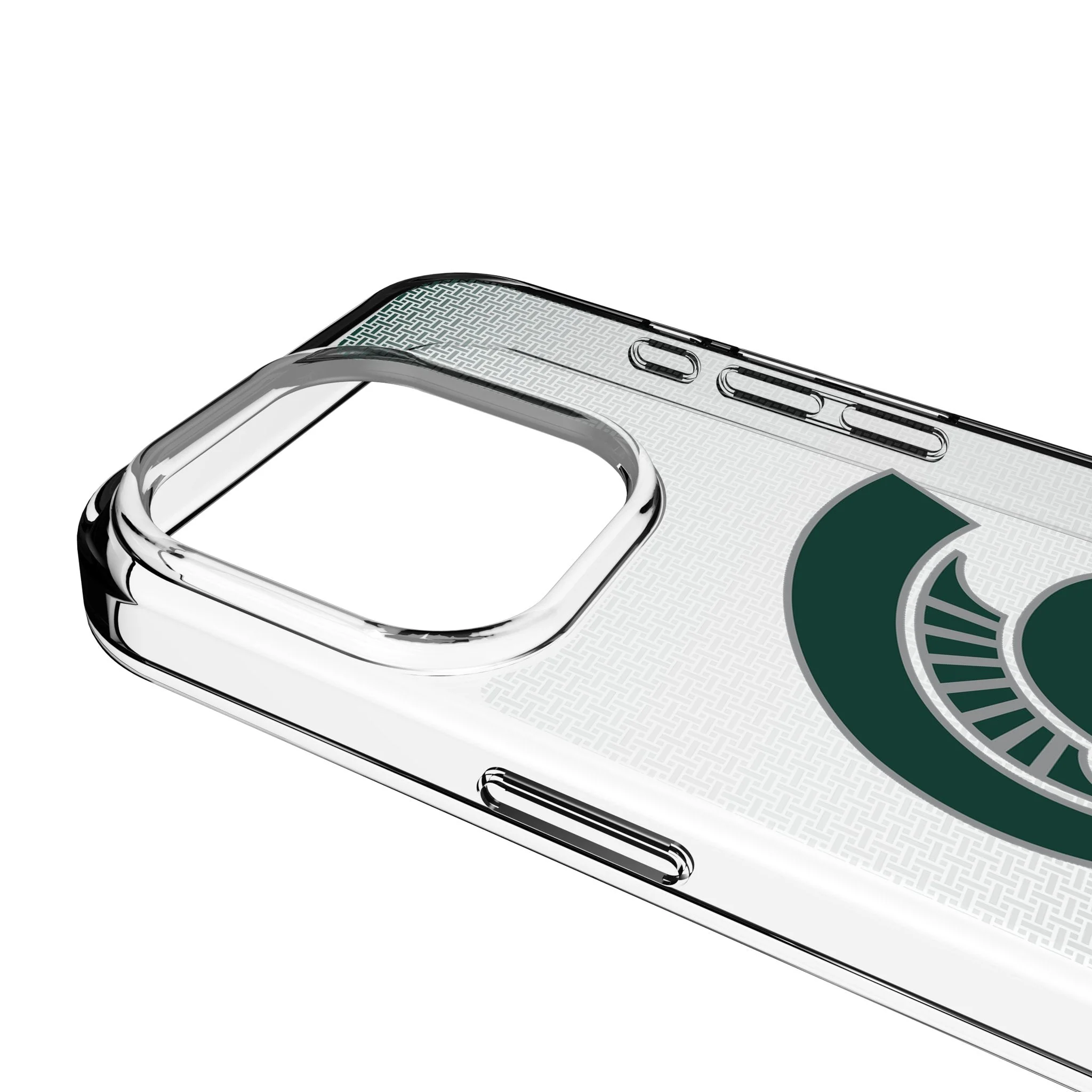 Michigan State University Spartans Linen Clear Phone Case for Apple iPhone - Image 3