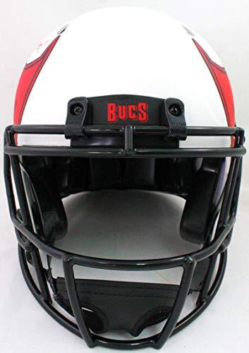 Mike Alstott Autographed Authentic Bucs Lunar Speed F/S Helmet SB- Beckett WRed - Image 4