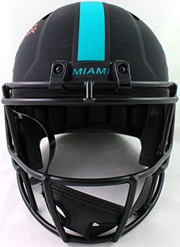 Mike Gesicki Autographed Miami Dolphins Eclipse Speed FS Helmet-Beckett WOrange - Image 4