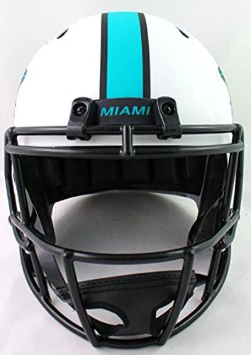 Mike Gesicki Autographed Miami Dolphins Lunar Speed F/S Helmet-Beckett W Orange - Image 4