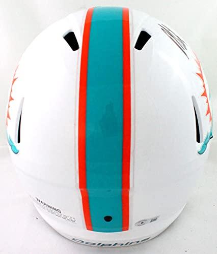 Mike Gesicki Autographed Miami Dolphins Speed F/S Helmet- Beckett W Black - Image 3