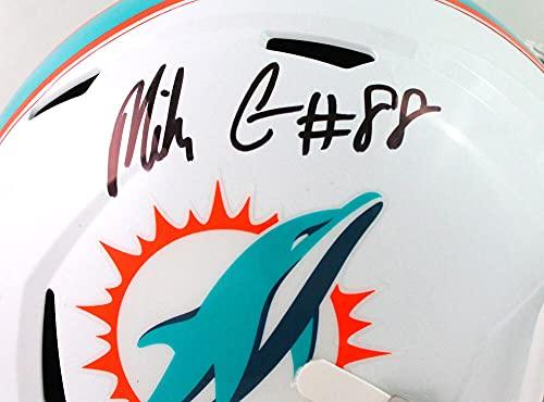Mike Gesicki Autographed Miami Dolphins Speed F/S Helmet- Beckett W Black - Image 5