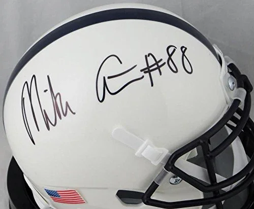 Mike Gesicki Autographed Penn State Mini Helmet - JSA Witness Auth Black - Image 2
