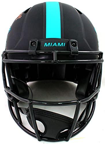 Mike Gesicki Signed Dolphins Authentic Eclipse Speed FS Helmet- Beckett WOrange - Image 4