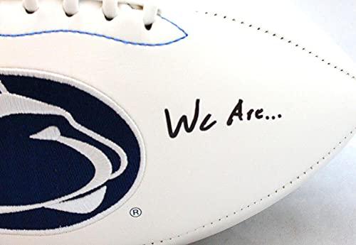 Miles Sanders Autographed Penn State Nittany Lions Logo Football w/Insc- JSA W - Image 3