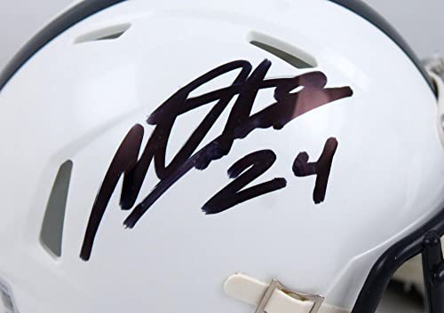 Miles Sanders Autographed Penn State Speed Mini Helmet-Beckett W Hologram - Image 5