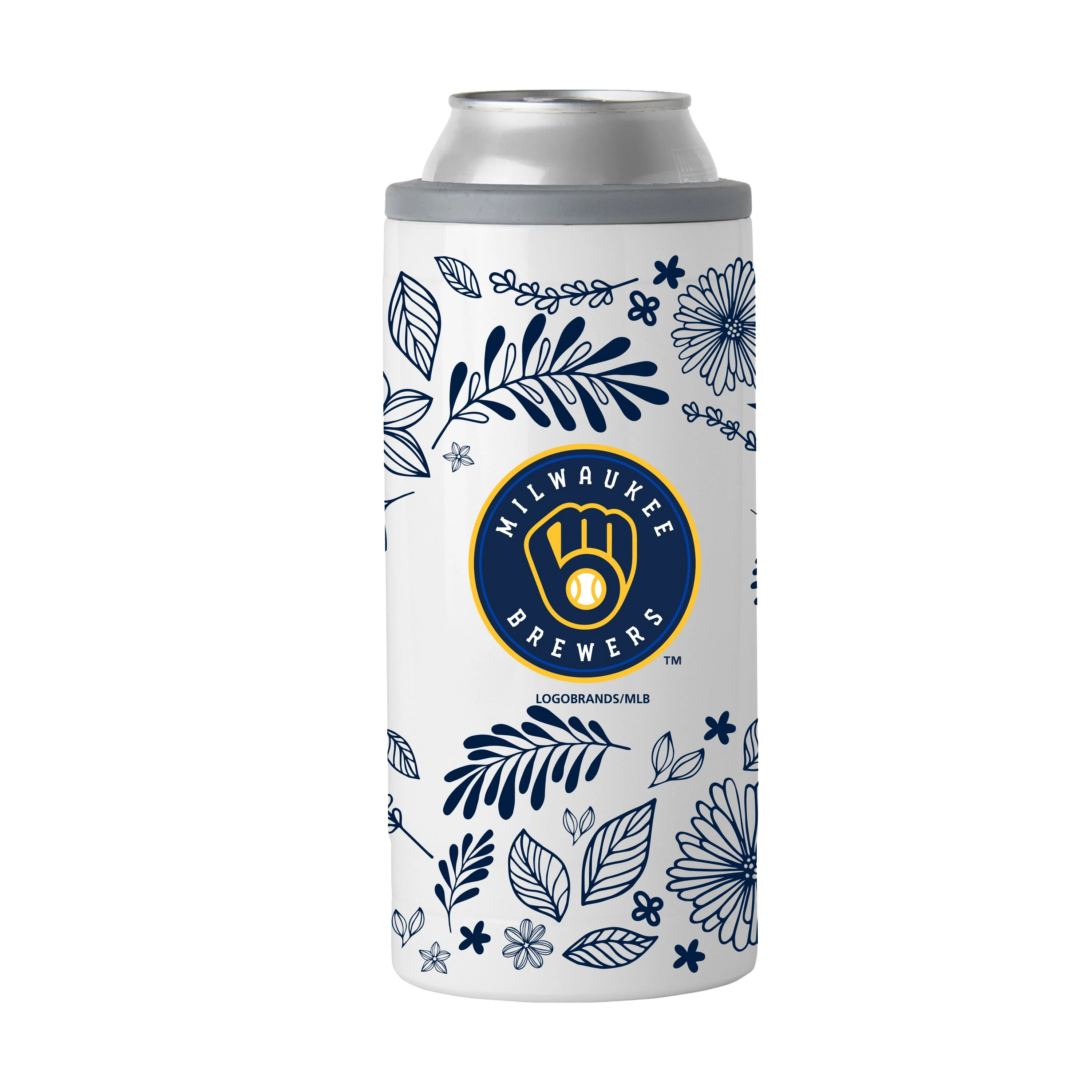 Milwaukee Brewers 12oz Botanical Slim Can Coolie - Image 2