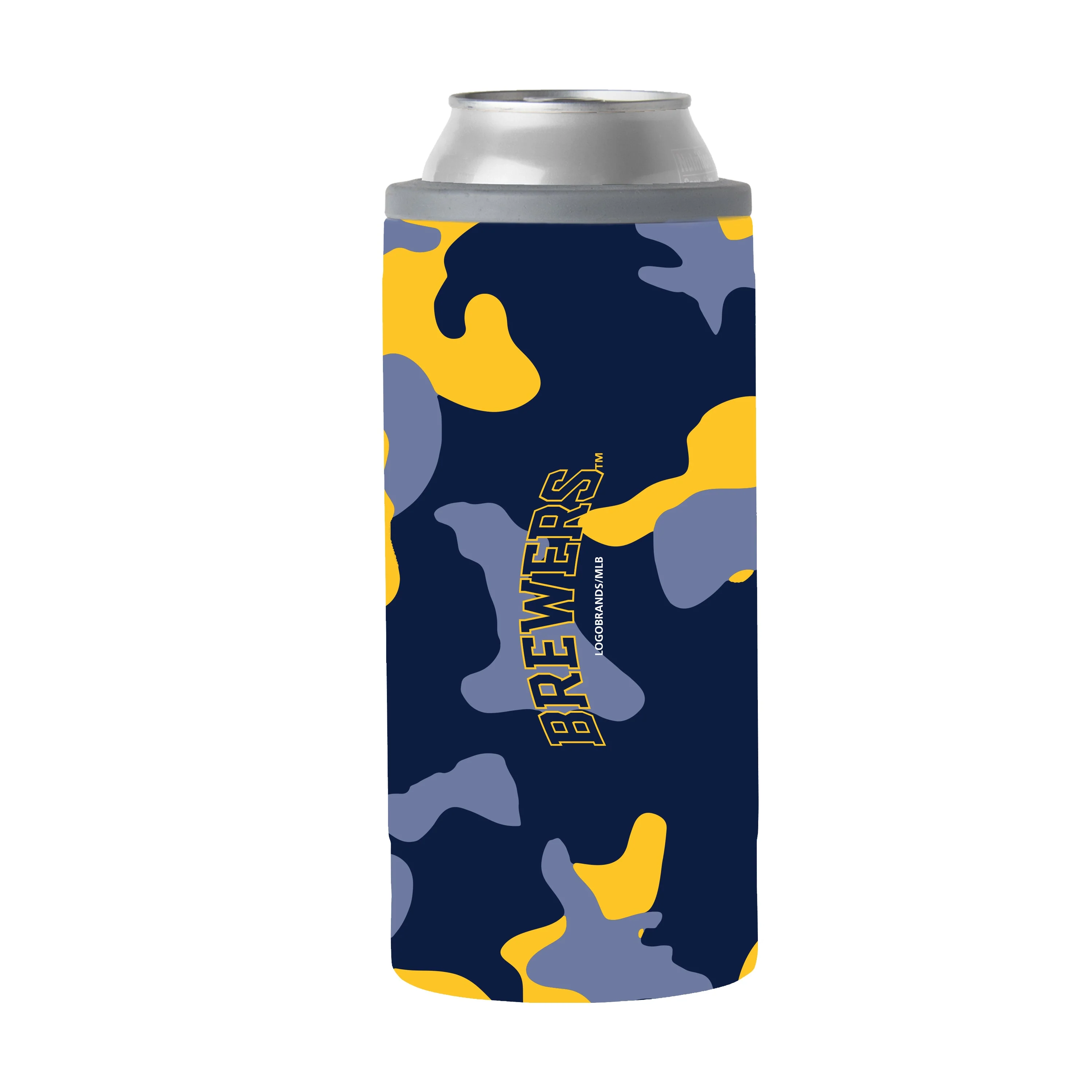 Milwaukee Brewers 12oz Camo Slim Can Coolie - Image 2